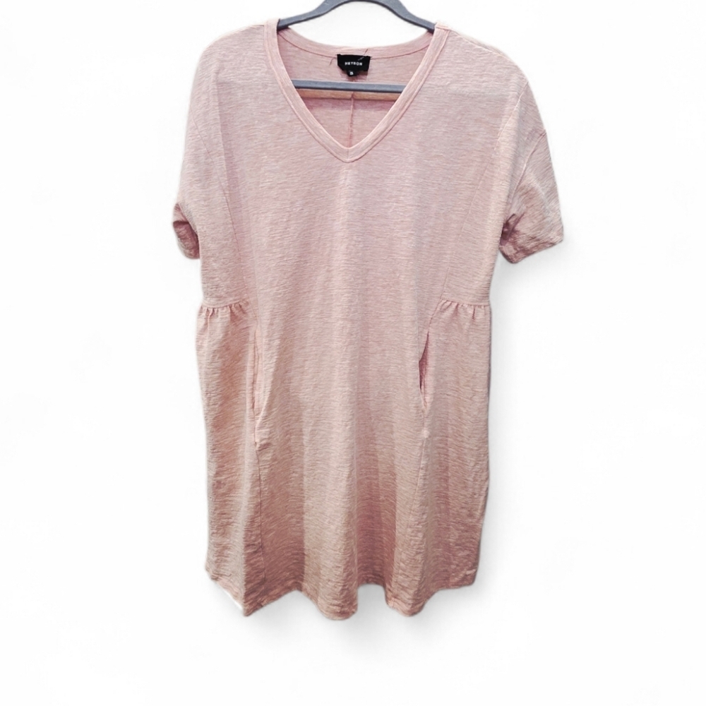 Heyson Peach V-Neck Midi Dress